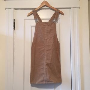 Corduroy overall dress